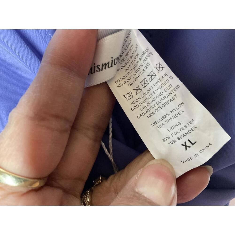 < NWT Blue/Purple One Piece Swimsuit > - Picture 3 of 5